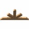 Ekena Millwork Saratoga Timber Gable Bracket, Western Red Cedar, 60"W x 27"H x 3 1/2"D x 5 1/2"F, 11/12 Pitch GBW060X27X0406SAR00SWR - alternate 4